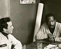 Con Agustín Cárdenas, Premio Bienal París 1965 y Premio Nacional de Artes Plásticas Cuba 1995, miembro de Los Once, La Habana, e integrante del Movimiento Surrealista, París.